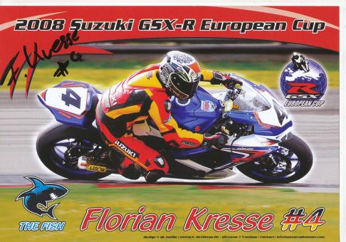 Florian Kresse  Motorrad  Autogrammkarte  original signiert 