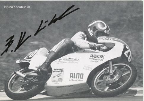 Bruno Kneubühler  Motorrad  Autogrammkarte  original signiert 