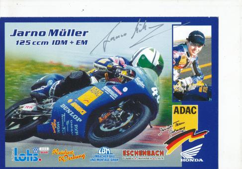 Jarno Müller   Motorrad  Autogrammkarte  original signiert 