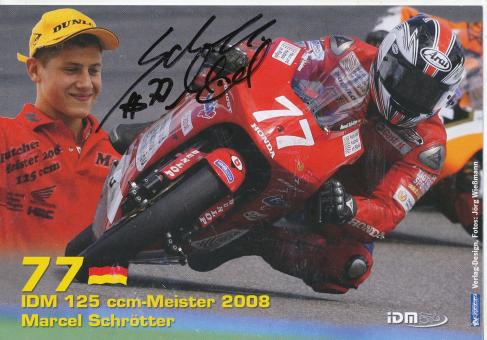 Marcel Schrötter   Motorrad  Autogrammkarte  original signiert 