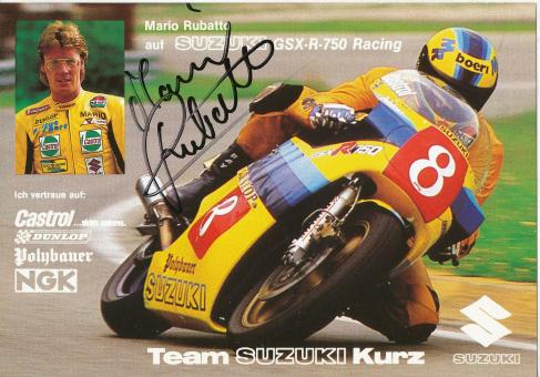 Mario Rubatto   Motorrad  Autogrammkarte  original signiert 