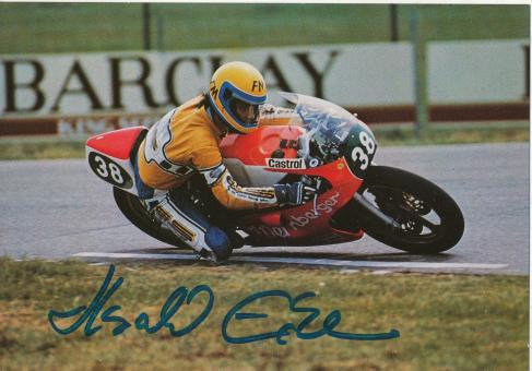 Harald Eckl   Motorrad  Autogrammkarte  original signiert 