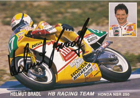 Helmut Bradl   Motorrad  Autogrammkarte  original signiert 
