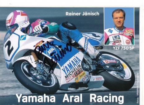 Rainer Jänisch  Motorrad  Autogrammkarte  original signiert 