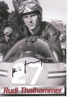 Rudi Thalhammer  Motorrad  Autogrammkarte  original signiert 