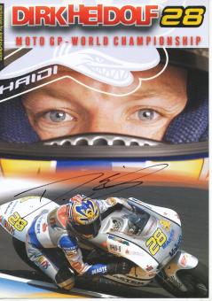 Dirk Heidolf  Motorrad  Autogrammkarte  original signiert 