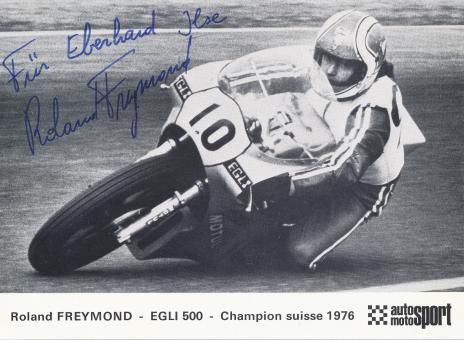 Roland Freymond  Motorrad  Autogrammkarte  original signiert 
