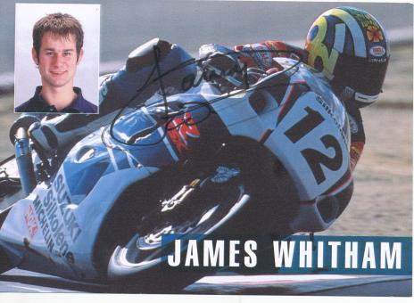 James Whitham  Großbritanien  Motorrad  Autogrammkarte  original signiert 