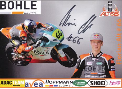 Florian Alt  Motorrad  Autogrammkarte  original signiert 