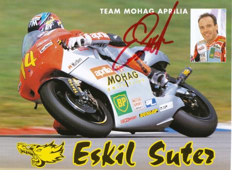 Eskil Suter  Motorrad  Autogrammkarte  original signiert 