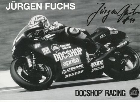 Jürgen Fuchs  Motorrad  Autogrammkarte  original signiert 