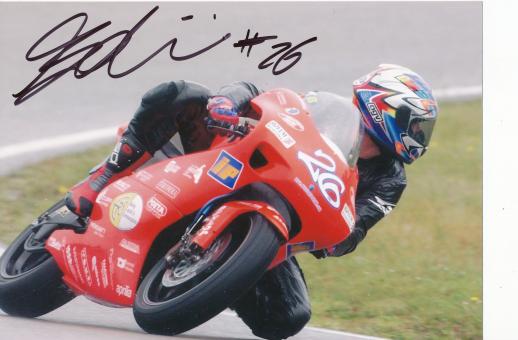 Alex Baldolini  Italien  Motorrad  Autogramm Foto original signiert 