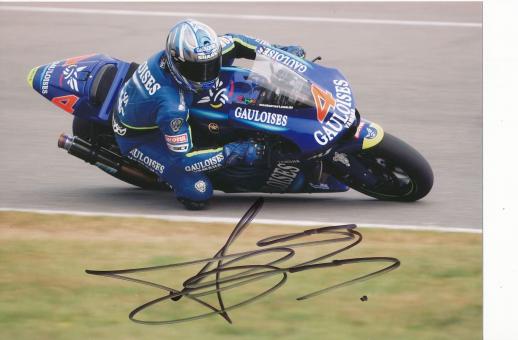 Alex Barros  Brasilien  Motorrad  Autogramm Foto original signiert 