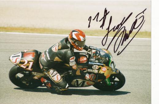 Franco Battaini  Italien  Motorrad  Autogramm Foto original signiert 
