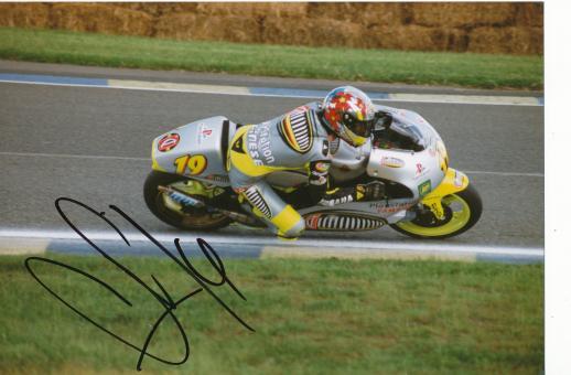 Olivier Jacque  Frankreich  Motorrad  Autogramm Foto original signiert 