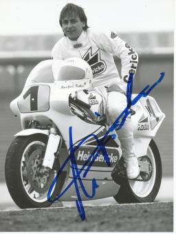 Manfred Fischer  Motorrad  Autogramm Foto original signiert 