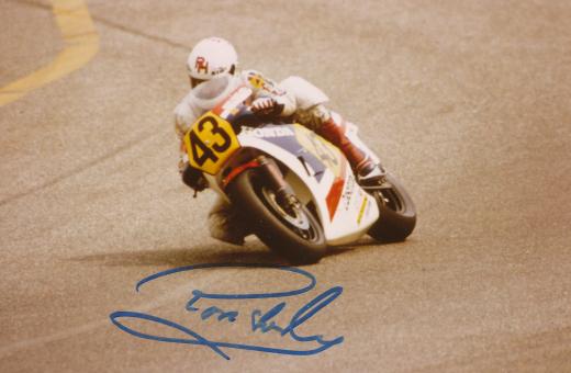 Ron Haslam  Großbritanien   Motorrad  Autogramm Foto original signiert 