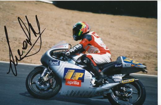 Marcellino Lucchi  Italien   Motorrad  Autogramm Foto original signiert 