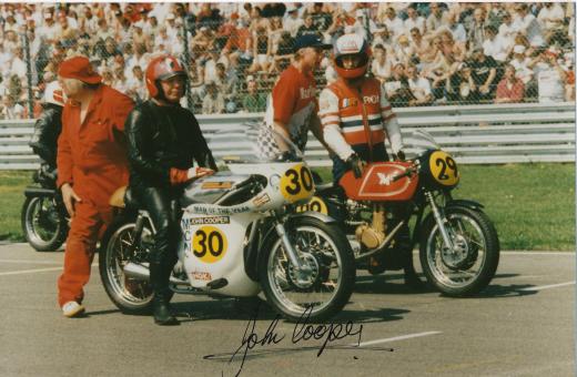 John Cooper  Großbritanien  Motorrad  Autogramm Foto original signiert 