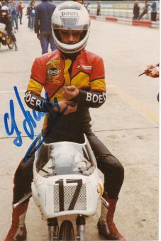 Gerhard Singer   Motorrad  Autogramm Foto original signiert 
