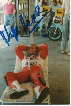 Giancarlo Falappa  Italien   Motorrad  Autogramm Foto original signiert 