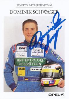 Dominik Schwager  Opel  Auto Motorsport  Autogrammkarte  original signiert 