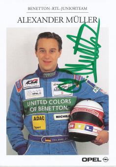 Alexander Müller  Opel  Auto Motorsport  Autogrammkarte  original signiert 