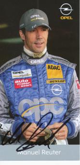 Manuel Reuter  Opel  Auto Motorsport  Autogrammkarte  original signiert 