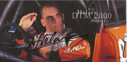 Eric Helary  Opel  Auto Motorsport  Autogrammkarte  original signiert 