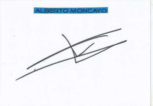 Alberto Moncay   Motorrad Autogramm Karte original signiert 