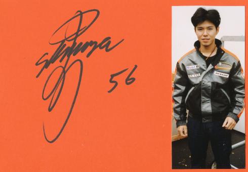 Shinya Nakano   Motorrad Autogramm Karte original signiert 