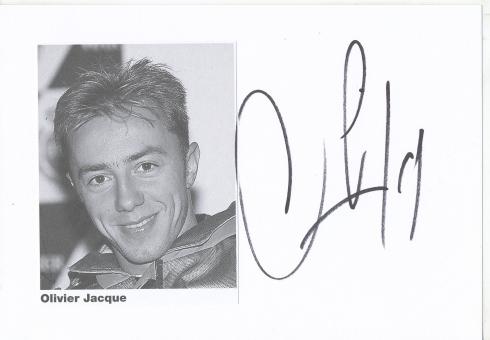 Olivier Jacque     Motorrad Autogramm Karte original signiert 