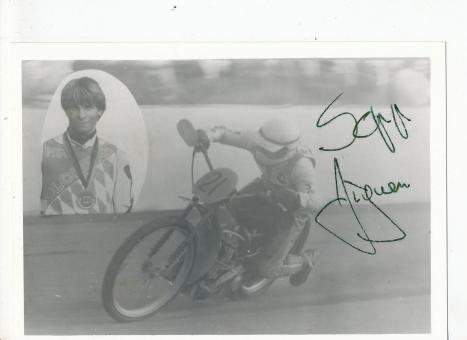 Josef Aigner  Sandbahn  Motorrad  Foto  original signiert 