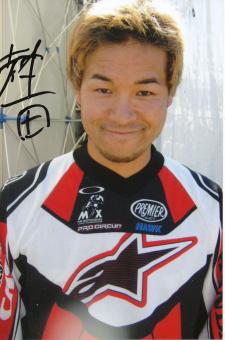 Yoshitaka Atsuta  Motocross  Motorrad  Foto  original signiert 