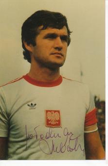 Wlodzimierz Lubanski  Polen WM 1978  Fußball Autogramm Foto original signiert 