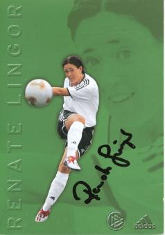 Renate Lingor  DFB Frauen Nationalteam Fußball Autogrammkarte original signiert 