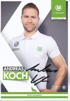 Andreas Koch  2014/2015  VFL Wolfsburg  Frauen Fußball Autogrammkarte original signiert 