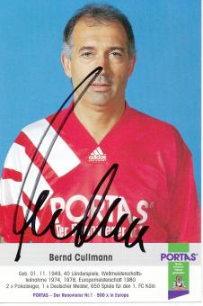 Bernd Cullmann  Portas  Fußball Autogrammkarte  original signiert 