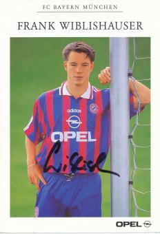 Frank Wiblishauser  1996/1997  FC Bayern München  Fußball Autogrammkarte original signiert 