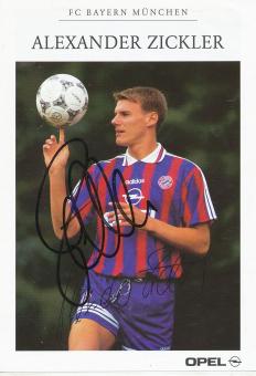 Alexander Zickler  1995/1996  FC Bayern München  Fußball Autogrammkarte original signiert 