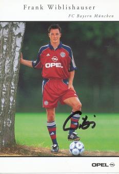Frank Wiblishauser  1999/2000  FC Bayern München Fußball Autogrammkarte original signiert 