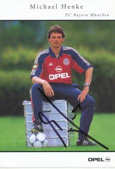 Michael Henke  1999/2000  FC Bayern München Fußball Autogrammkarte original signiert 