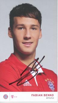 Fabian Benko   2016/2017  FC Bayern München Fußball Autogrammkarte original signiert 