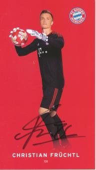 Christian Früchtl   2017/2018  FC Bayern München Fußball Autogrammkarte original signiert 