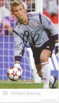 Michael Rensing  2005/2006  FC Bayern München Fußball Autogrammkarte original signiert 