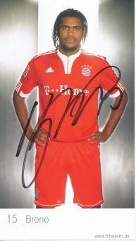Breno  2009/2010  FC Bayern München Fußball Autogrammkarte original signiert 