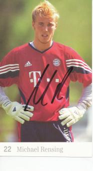 Michael Rensing  2003/2004  FC Bayern München Fußball Autogrammkarte original signiert 