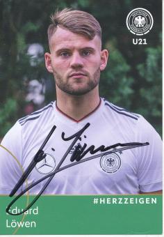 Eduard Löwen  U21   DFB Nationalteam Fußball Autogrammkarte  original signiert 