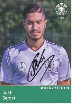Suat Serdar  U21   DFB Nationalteam Fußball Autogrammkarte  original signiert 
