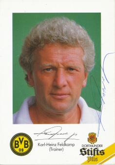 Karl Heinz Feldkamp   Borussia Dortmund Fußball Autogrammkarte  original signiert 